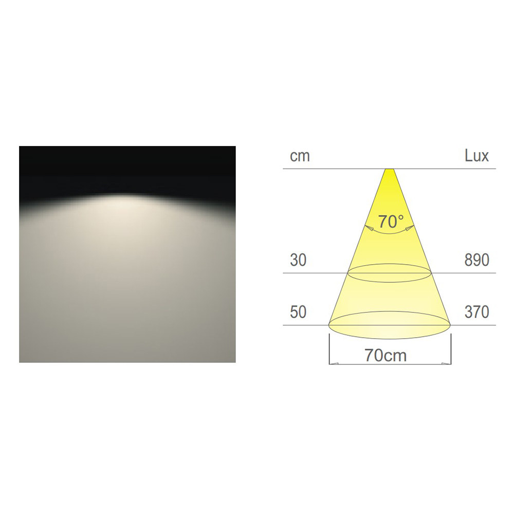 LED-cвітильник UNIKA SLAVE 4,5W 24V F46 NW, чорний (натуральне світло)