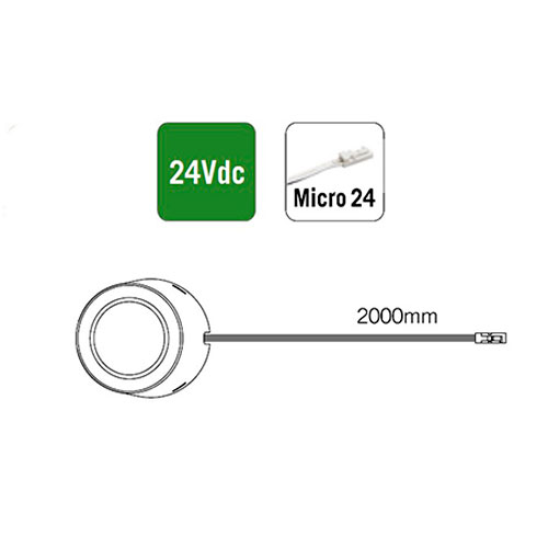 LED-cвітильник UNIKA SLAVE 4,5W 24V SWW F19, нерж. (тепле світло) LED-cвітильник UNIKA SLAVE 4,5W 24V SWW F19, нерж. (тепле світло)