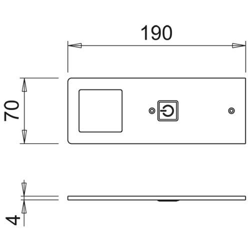 LED-світильник Polar 5Вт 24В WW (тепле світло), алюміній LED-світильник Polar 5Вт 24В WW (тепле світло), алюміній