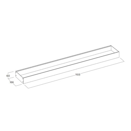 Лоток 1200, накладний, сіро-коричневий (алюміній) Лоток 1200, накладний, сіро-коричневий (алюміній)