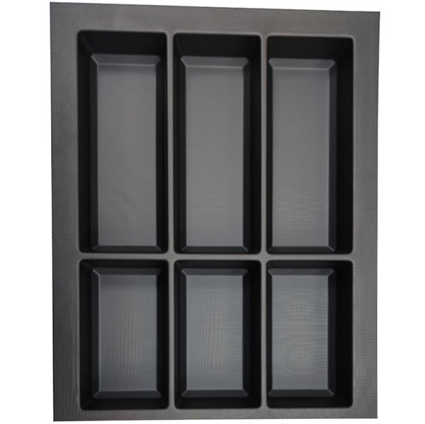 Лоток для столових приладів Classico 500/45, для Legrabox, чорний (890), Globe soft Touch Лоток для столових приладів Classico 500/45, для Legrabox, чорний (890), Globe soft Touch