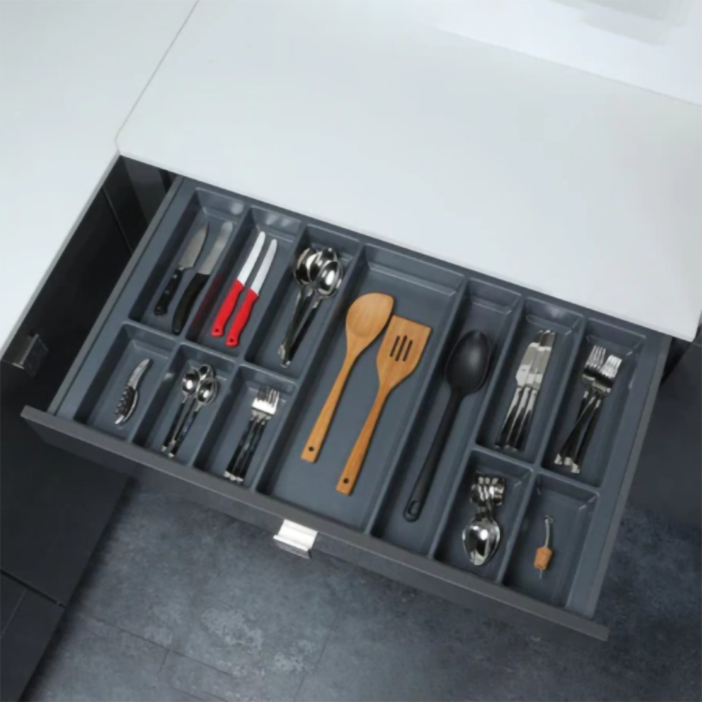 Лоток для столових приладів Classico 500/90, для Legrabox, чорний (890), Globe soft Touch Лоток для столових приладів Classico 500/90, для Legrabox, чорний (890), Globe soft Touch