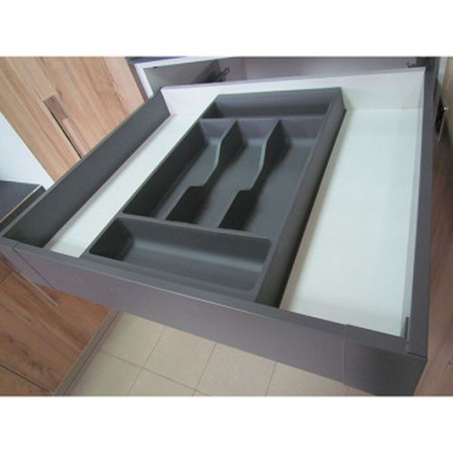 Лоток Combi (мод.712) центральный для столовых приборов, 278x420-490мм, пластик, серый орион.