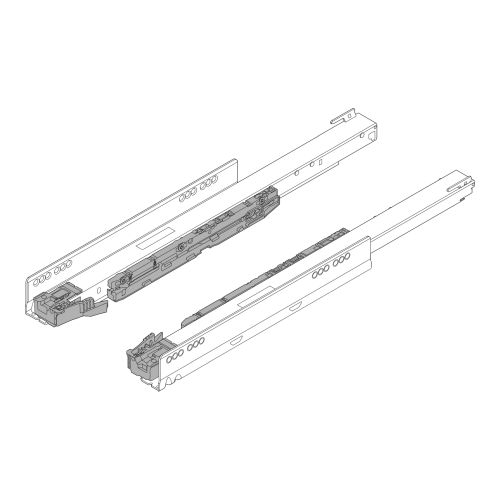 Направляюча LEGRABOX з Blumotion S, 40кг, L=500мм, ліва+права Направляюча LEGRABOX з Blumotion S, 40кг, L=500мм, ліва+права