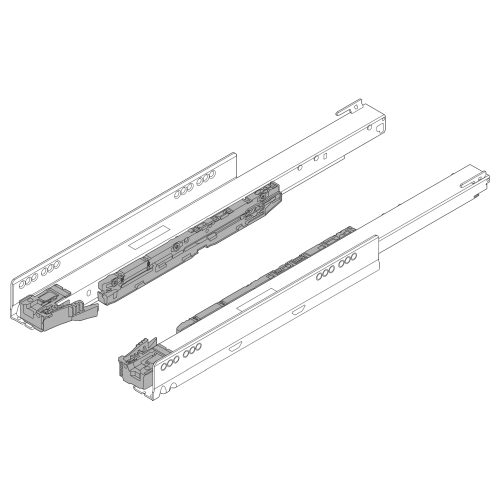 Направляюча LEGRABOX з Blumotion S, 70кг, L=550мм, ліва+права Направляюча LEGRABOX з Blumotion S, 70кг, L=550мм, ліва+права