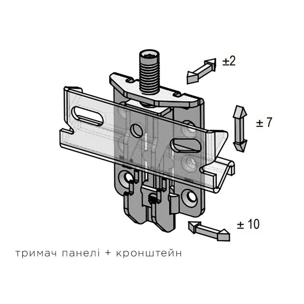 Навіска для стінових панелей з гвинтом d=8мм Навіска для стінових панелей з гвинтом d=8мм