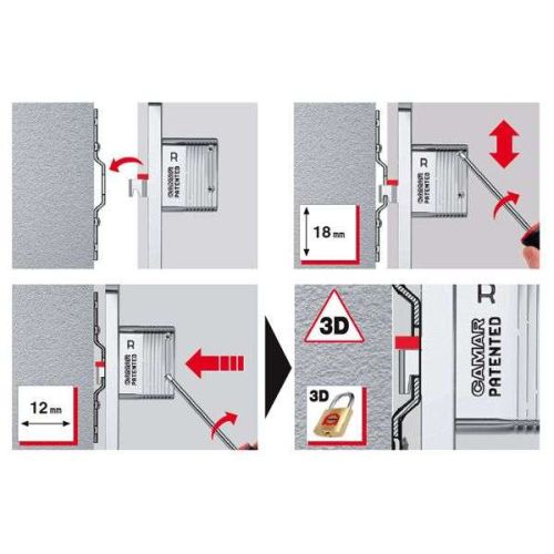 Навісна планка протиз'ємна для арт. 821.12 Навісна планка протиз'ємна для арт. 821.12