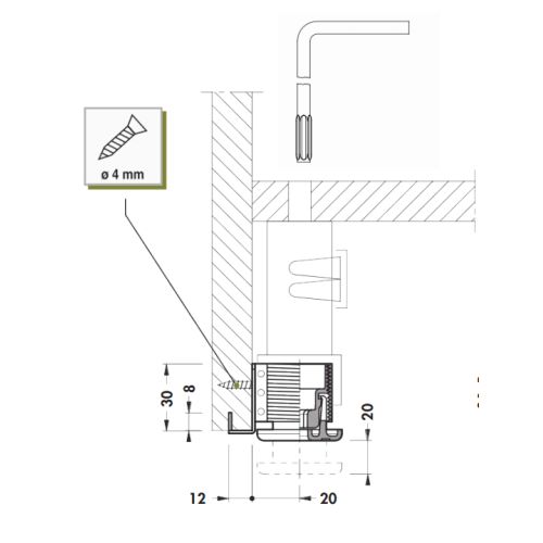 Опора для шафи d=38мм (забивна)  Опора для шафи d=38мм (забивна)