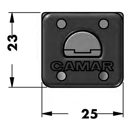 Опора в торець d=16мм, h=23мм