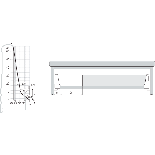 ORGA-LINE для TANDEMBOX, NL=550мм, ширина=280мм ORGA-LINE для TANDEMBOX, NL=550мм, ширина=280мм