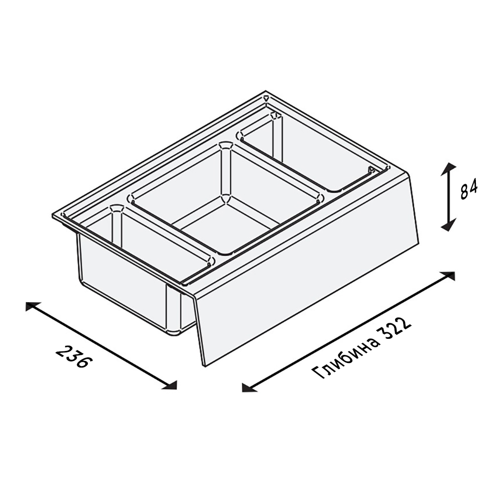 Органайзер для ванної кімнати, глибина 350мм, оріон Органайзер для ванної кімнати, глибина 350мм, оріон