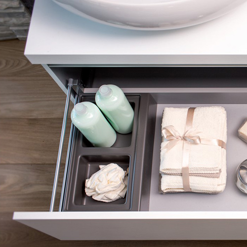 Органайзер для ванної кімнати, D=450мм, білий (пласт.) Органайзер для ванної кімнати, D=450мм, білий (пласт.)