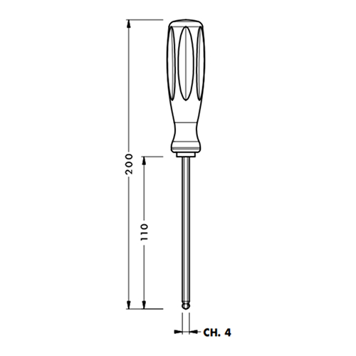 Викрутка для опори 306 (шестигранник) 