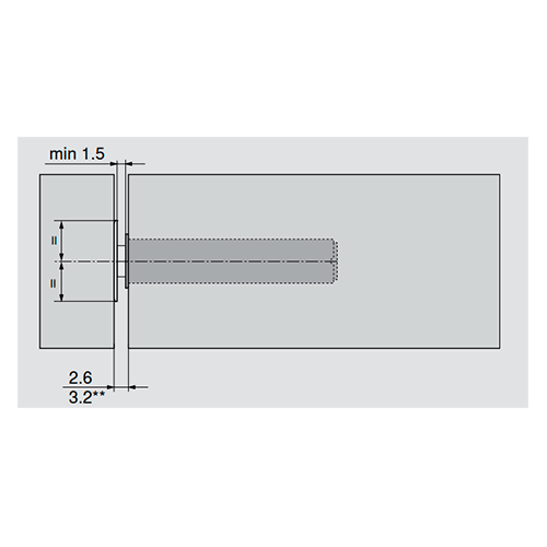 Відповідна планка для TIP-ON, нікель, самоклеюча                                                          Відповідна планка для TIP-ON, нікель, самоклеюча