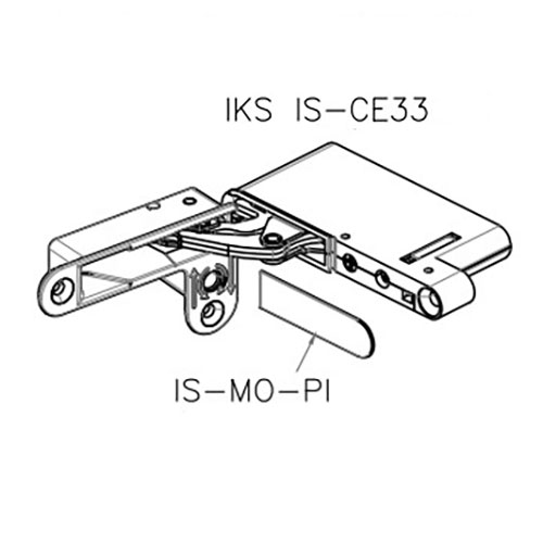 Завіса для дверей IS 954, (в к-ті загл.IS-MO-PI+короб SUPP-IS), 33кг, ліва, чорний Завіса для дверей IS 954, (в к-ті загл.IS-MO-PI+короб SUPP-IS), 33кг, ліва, чорний
