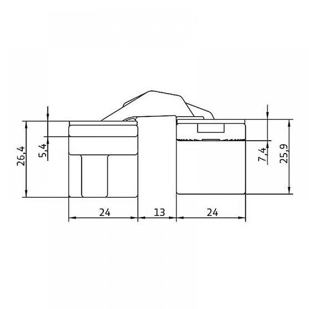 Петля прихованого монтажу Istar, 3D, універсальна, 20кг, хром пол., серія 505 Петля прихованого монтажу Istar, 3D, універсальна, 20кг, хром пол., серія 505