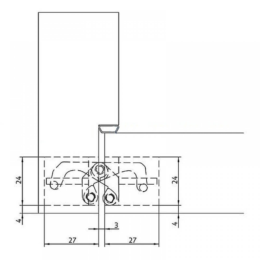 Петля прихованого монтажу Istar, 3D, універсальна, 20кг, хром пол., серія 505 Петля прихованого монтажу Istar, 3D, універсальна, 20кг, хром пол., серія 505