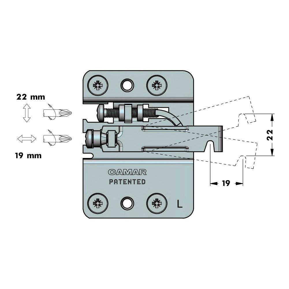 Підвіс під запресовування з фіксац. від перекидання (4-шестигранник), лівий (RV) Підвіс під запресовування з фіксац. від перекидання (4-шестигранник), лівий (RV)