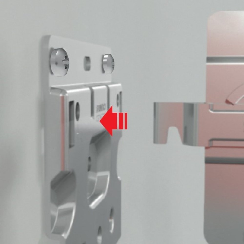 Підвіс з фіксац. від перекидання (саморіз), лівий Підвіс з фіксац. від перекидання (саморіз), лівий