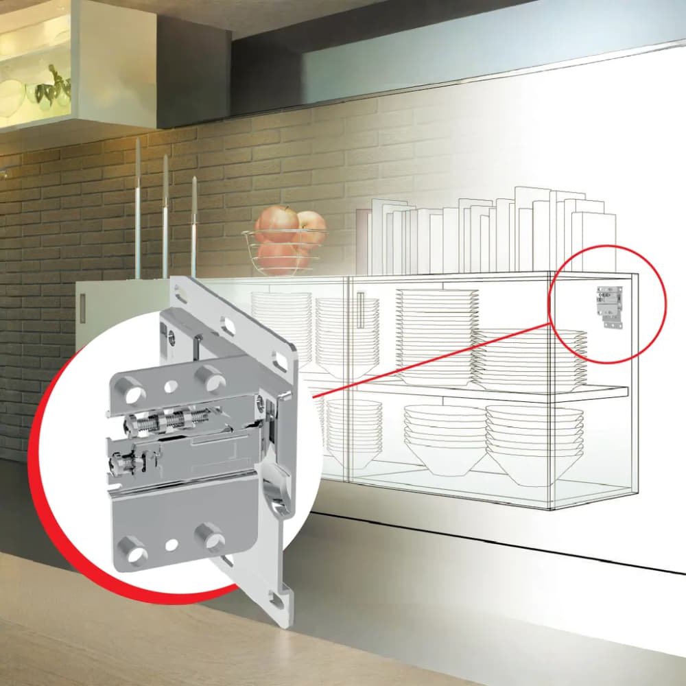 Підвіс з фіксац. від перекидання (саморіз), лівий Підвіс з фіксац. від перекидання (саморіз), лівий