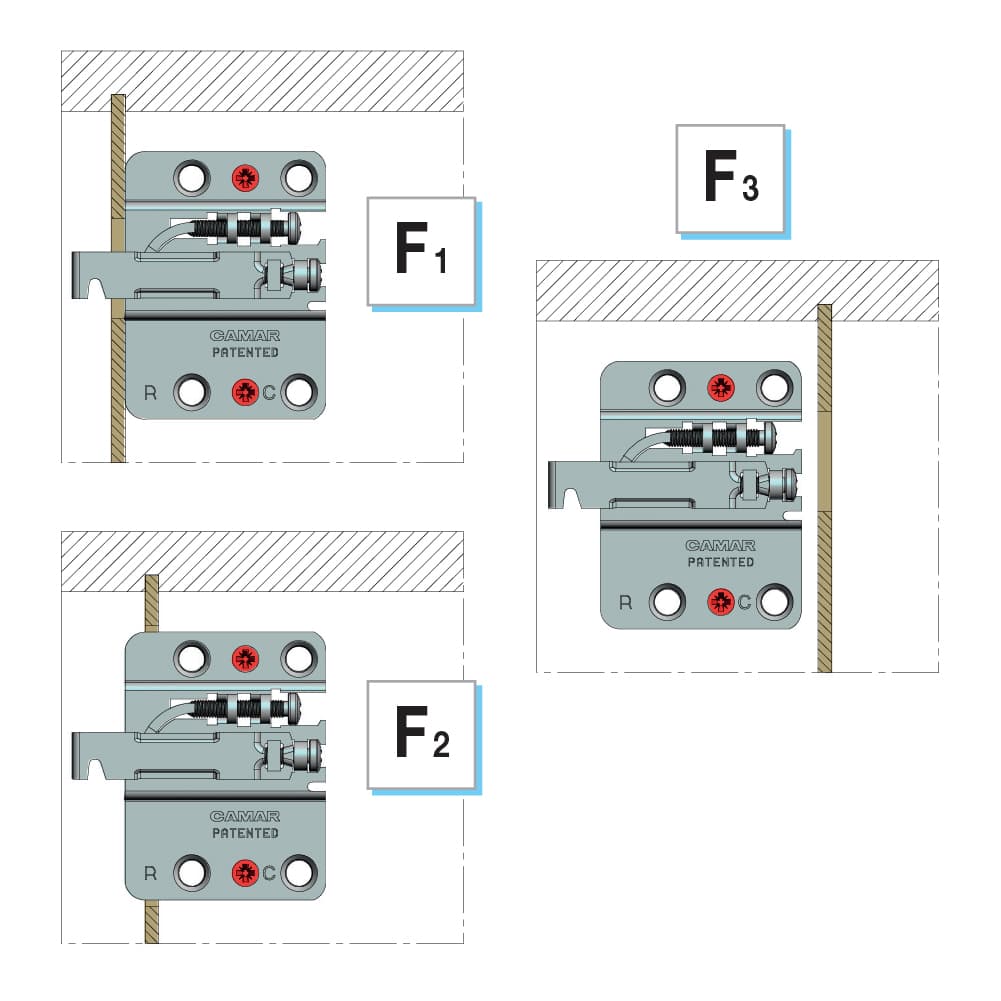 Підвіс з фіксац. від перекидання (саморіз), правий Підвіс з фіксац. від перекидання (саморіз), правий