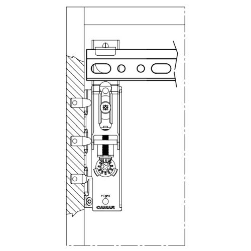 Підвіс прихованого монтажу, правий  Підвіс прихованого монтажу, правий