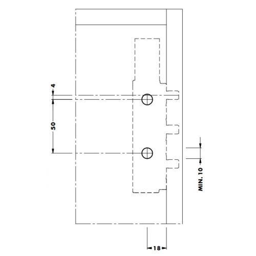 Підвіс прихованого монтажу, правий  Підвіс прихованого монтажу, правий