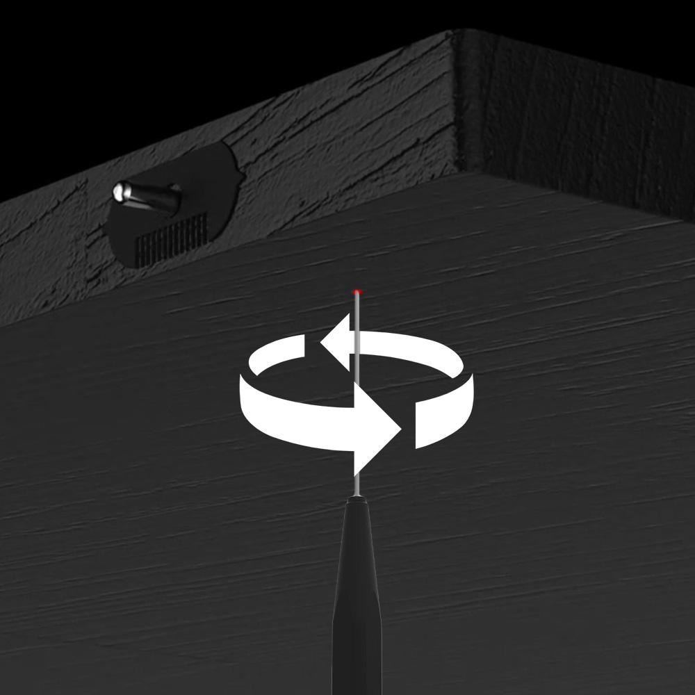 Полицетримач MINIMO з штифтом під d=5мм в бічну панель