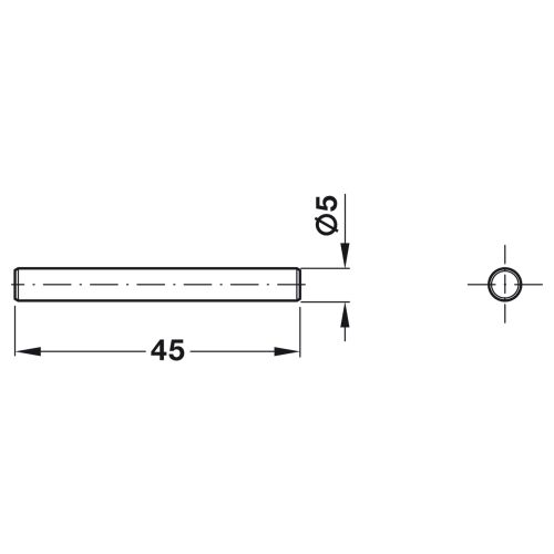 Полицетримач ДСП 5/45мм, нікелір.