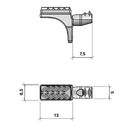 Полицетримач Safe Glass, d=5мм, чорний нікель