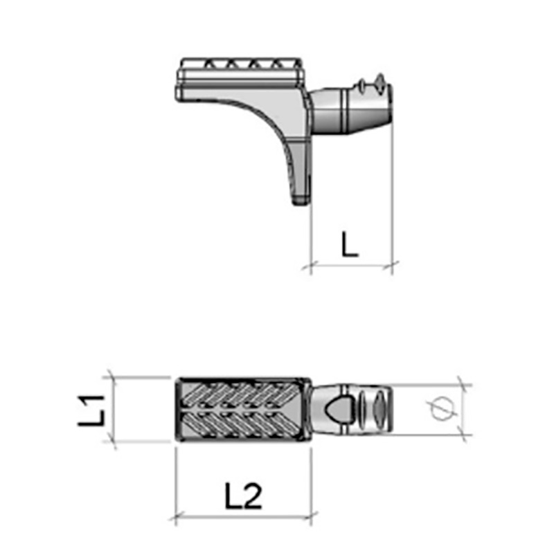 Полицетримач Safe Glass, d=5мм, чорний нікель Полицетримач Safe Glass, d=5мм, чорний нікель