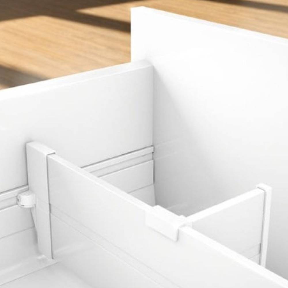 Поздовжній роздільник TANDEMBOX/INTIVO 100мм, білий шовк                                                  Поздовжній роздільник TANDEMBOX/INTIVO 100мм, білий шовк