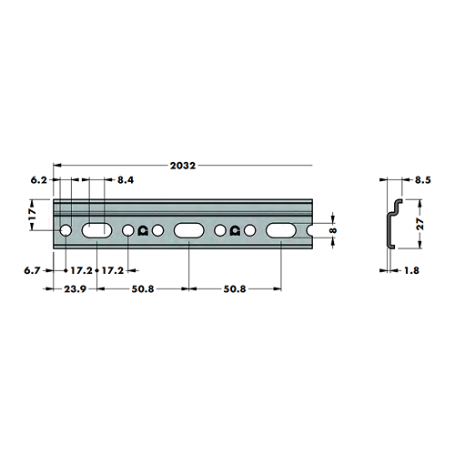 Профіль для підвісів 26х2032 мм оцинкований