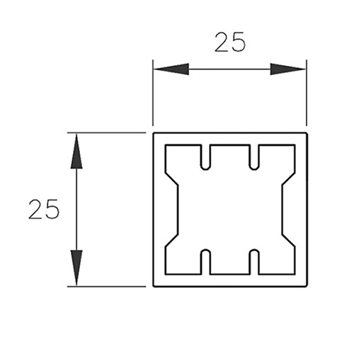 Профіль горизонтальний OL965, 6100мм, (верх, нижній, центр.), чорний мат. Профіль горизонтальний OL965, 6100мм, (верх, нижній, центр.), чорний мат.