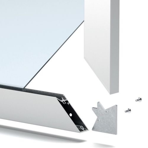 Профіль рамковий вертикальний ANTE 4300мм, 61х22,5мм, чорний браш (алюміній) Профіль рамковий вертикальний ANTE 4300мм, 61х22,5мм, чорний браш (алюміній)