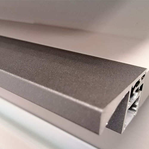 Профіль-ручка Gola, в верхні тумби під LED, графіт матовий (алюміній), 4.4м Профіль-ручка Gola, в верхні тумби під LED, графіт матовий (алюміній), 4.4м