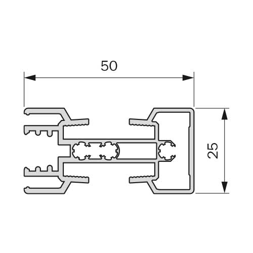 Профіль вертикальний 4.8м, олива Профіль вертикальний 4.8м, олива