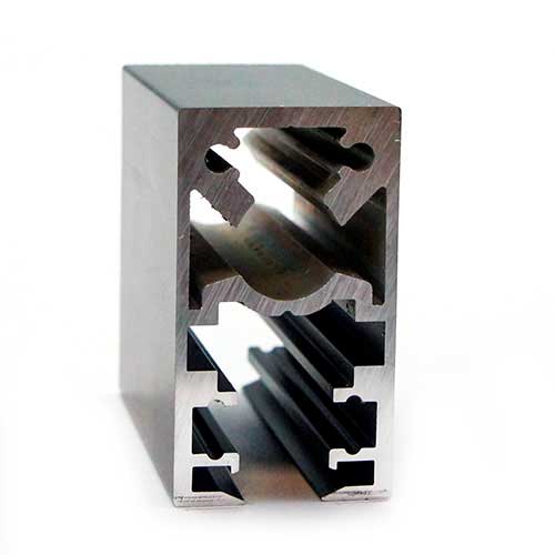 Профіль вертикальний глухий OL2545, 6100мм, чорний мат.  Профіль вертикальний глухий OL2545, 6100мм, чорний мат.