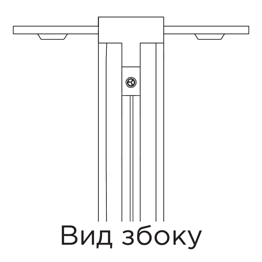 Профиль вертикальный Grid (средний без пазов), серый