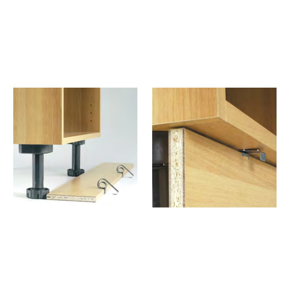 Пружинний тримач цоколя (товщиною 12 - 19 мм), сталь Пружинний тримач цоколя (товщиною 12 - 19 мм), сталь