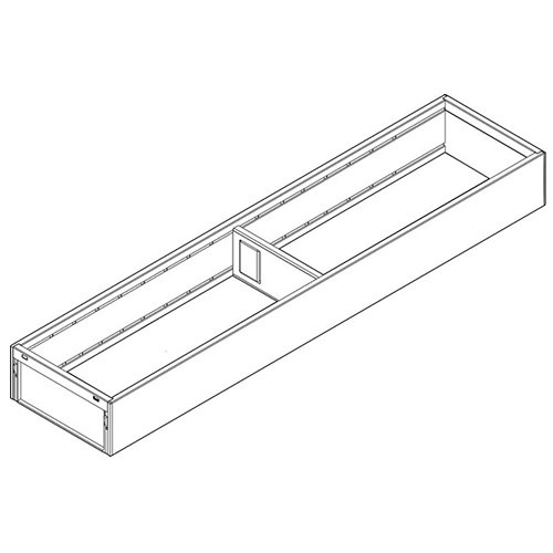 Рама AMBIA-LINE для LEGRABOX стандарт.ящик, сталь, L=500мм, шир.=100мм, белый шелк