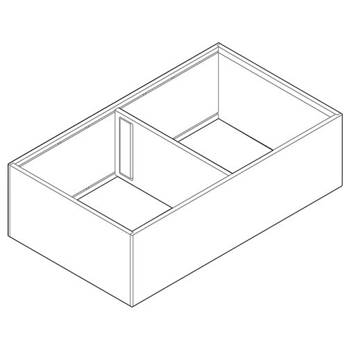 Рама AMBIA-LINE для LEGRABOX, ящик с высок.фасадом, от L=400мм, шир.=218мм, белый шелк