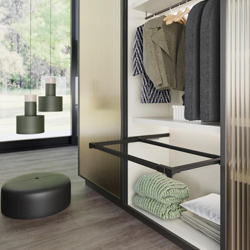 Рама Ipnos 600мм (564-614х480мм), часткового висуву, чорний