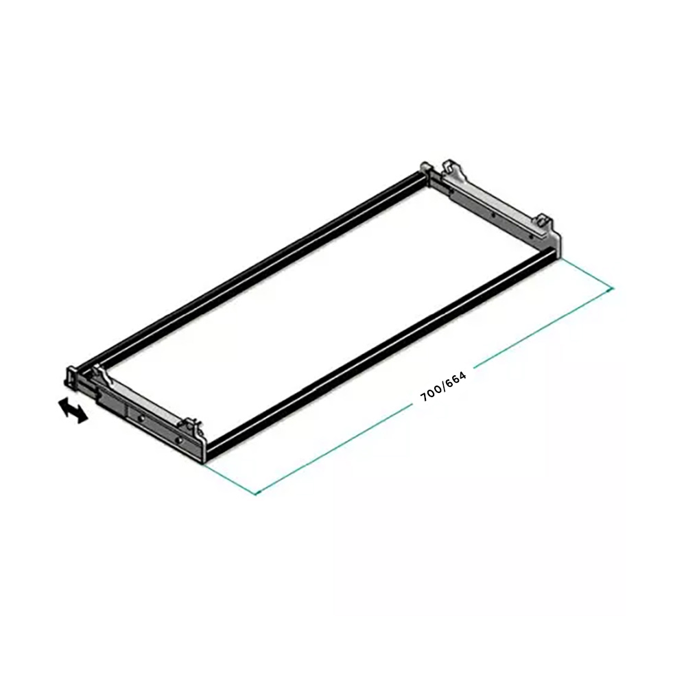 Рамка для сушки 700/664х280/330х71мм (16мм), алюм.                                            Рамка для сушки 700/664х280/330х71мм (16мм), алюм.