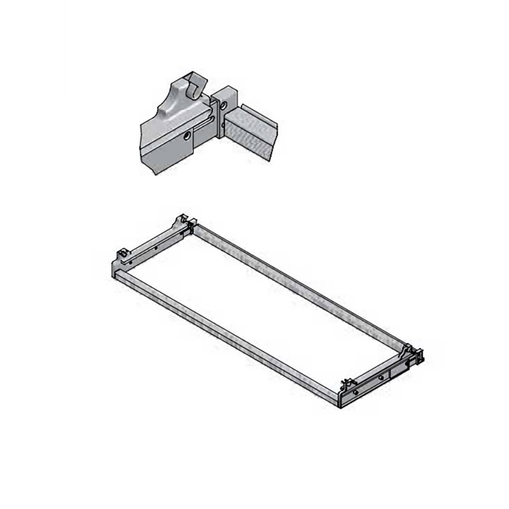 Рамка для сушки 800/764х280/330х71мм (16мм), алюм. Рамка для сушки 800/764х280/330х71мм (16мм), алюм.