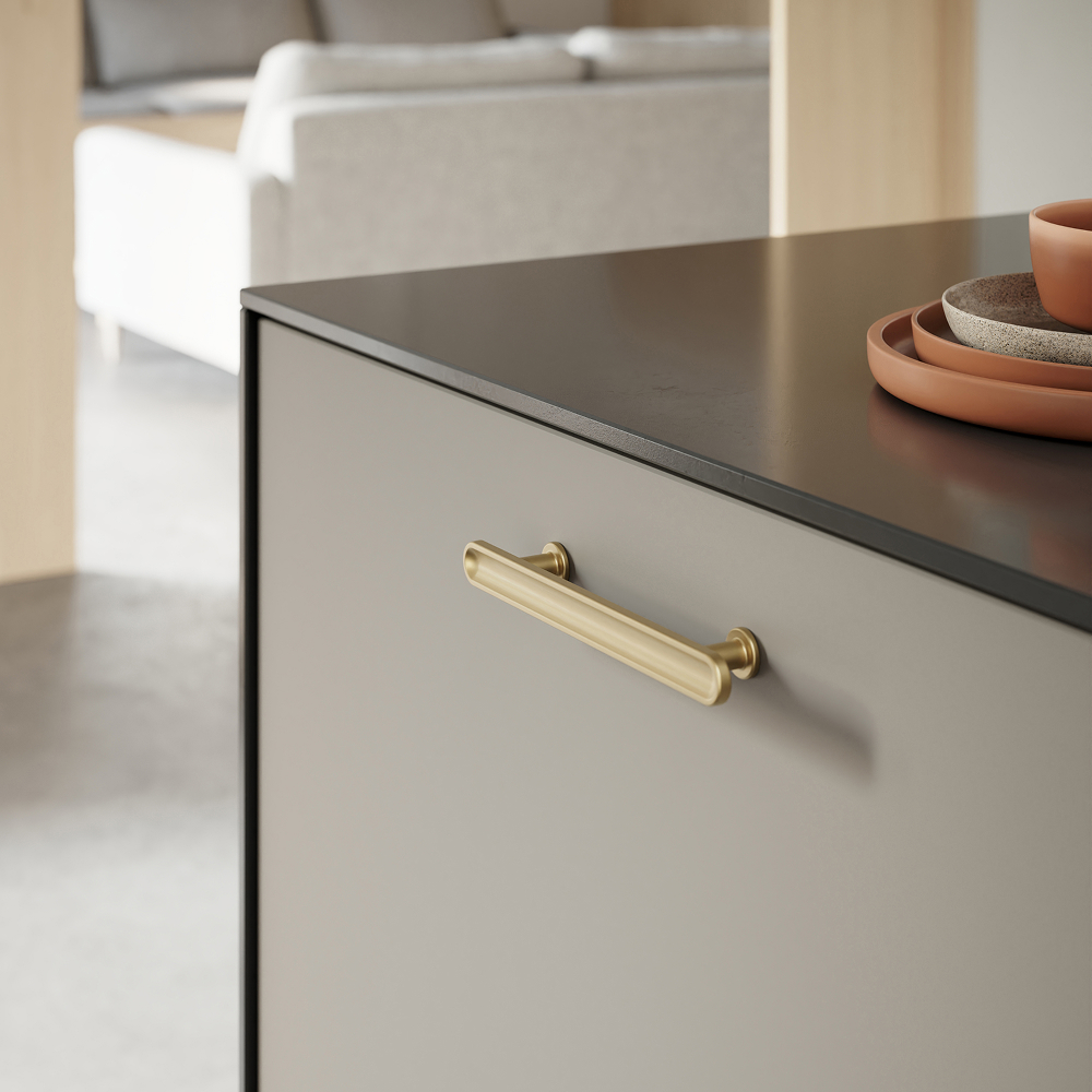 Ручка CHATEAU 180х18хh30мм, м/о 128мм, темное золото мат.