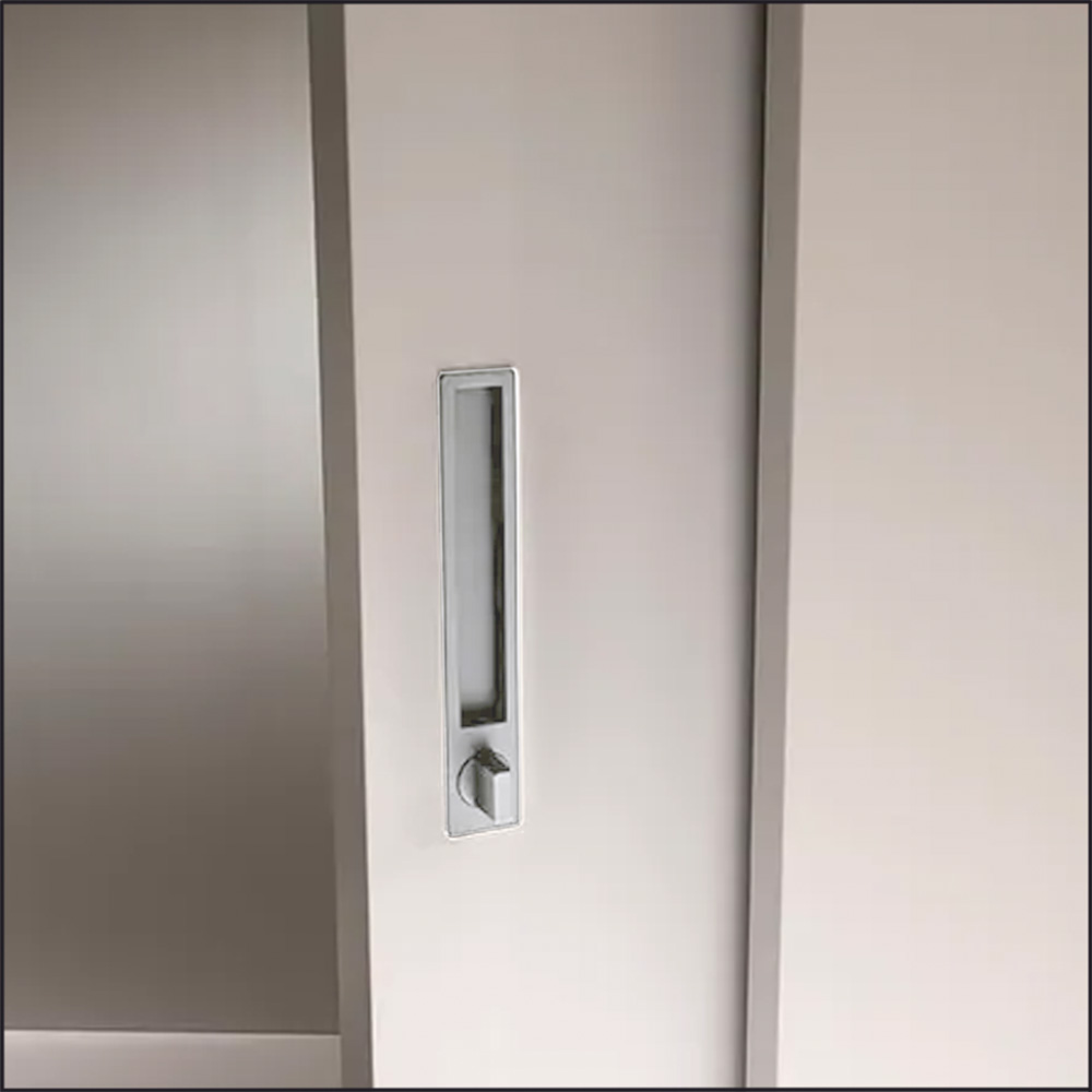 Ручка для розсувних дверей WC, алюміній