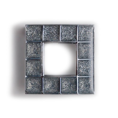 Ручка хром пол./кристал срібн.вкрапл. L=49мм, м/о 32мм   Ручка хром пол./кристал срібн.вкрапл. L=49мм, м/о 32мм