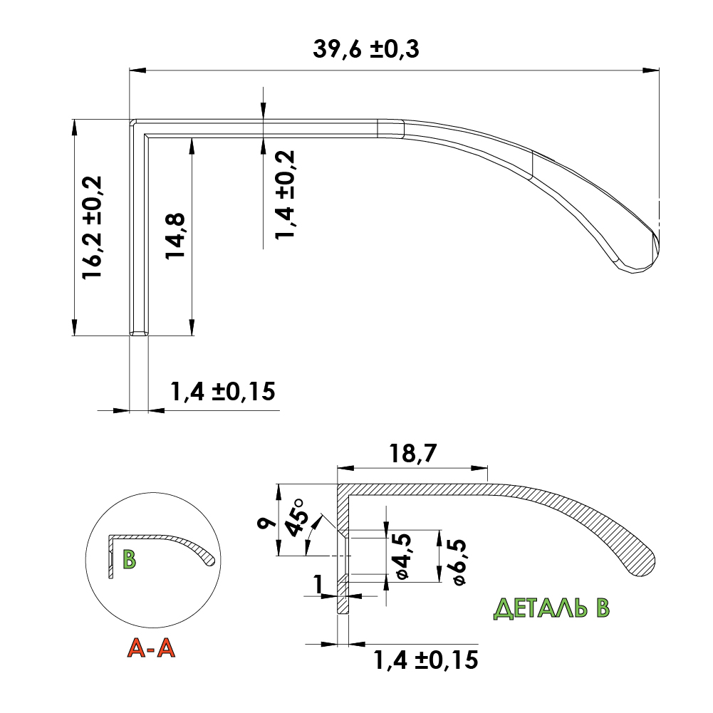 Ручка JAZZ 1196,2х39,6х16,2мм, м/о 12/95,67мм, нержавеющая сталь