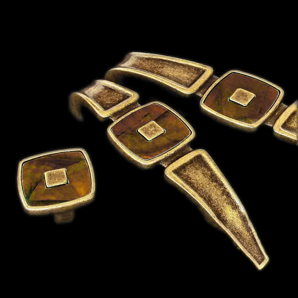 Ручка-кнопка стара бронза/штучні перли Ручка-кнопка стара бронза/штучні перли